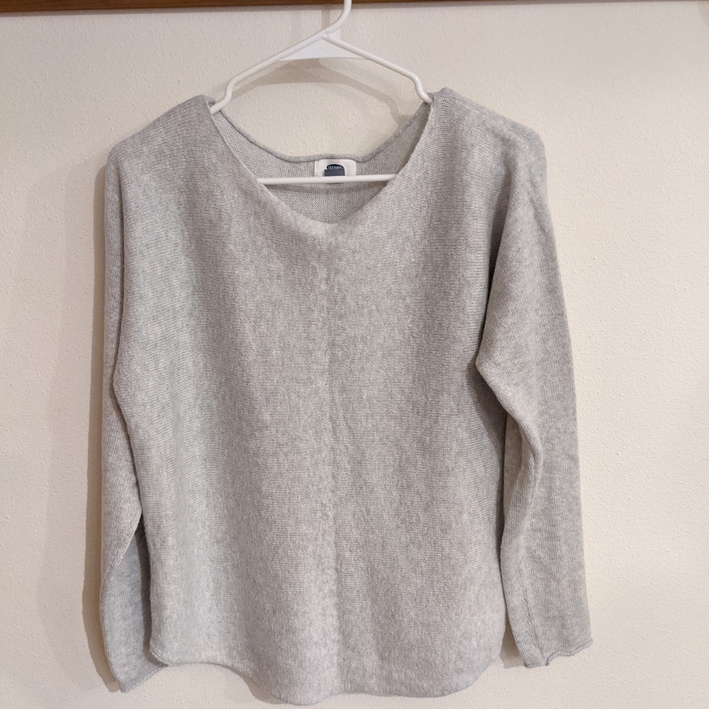 Old Navy Boatneck Pullover in Gray, Large